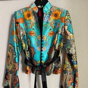 JS Collections Floral Jacket Top